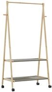 vidaXL Kleiderst&auml;nder Kleiderst&auml;nder mit Ablagen und Rollen 96x45,5x155,5 cm