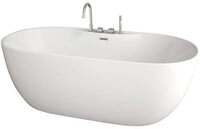 HOME DELUXE Badewanne LENI mit Armatur, (1-tlg), 170 x 80 x 58 cm - F&uuml;llmenge:...