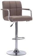 vidaXL Barhocker Barhocker Taupe Stoff (1 St)