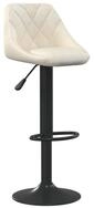 vidaXL Barhocker Barhocker Creme Samt (1 St)
