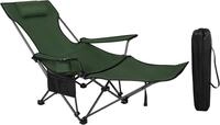 Woltu Campingstuhl (1 St), klappbar f&uuml;r Outdoor mit Armlehnen Getr&auml;nkehalter