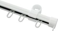 GARDINIA U-Schiene, Fixma&szlig;, mit Bohren, Kunststoff, Metall, 1-l&auml;ufig