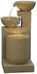 Dehner Gartenbrunnen Samson mit LED Beleuchtung, 100 x 54.5 x 54.5 cm, versch.