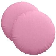 vidaXL Sitzauflage Sitzkissen 2 pcs Rosa &Oslash;40 x 13 cm Stoff, (2 St)