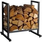 relaxdays Kaminholzregal Modernes Kaminholzregal aus Metall, BxTxH:60x49x62 cm,