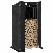 vidaXL Kaminholzregal, Brennholzregal mit Regenschutz 150x80x200 cm Verzinkter...