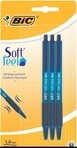 Kugelschreiber BIC Kugelschreiber Soft Feel 0.4mm blau, 3er Set