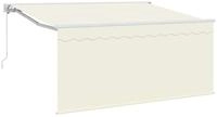 vidaXL Markise Einziehbare Markise Creme 300 x 200 cm Polyester und Aluminium...
