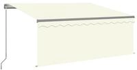 vidaXL Markise Markise Manuell Einziehbar mit Rollo 3,5x2,5 m Creme (1-St)
