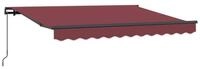 vidaXL Markise Einziehbare Markise Bordeauxrot 250 x 200 cm Stoff (1-St)