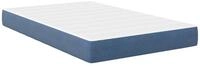 vidaXL Bett Bettmatratze mit Matratze Blau 120 x 190 cm Stoff (1-tlg)