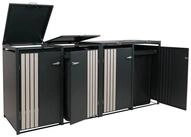 MCW M&uuml;lltonnenbox MCW-O67-4 (4 St), F&uuml;r 4 M&uuml;lltonne mit 80 bis 240 Liter