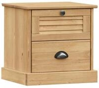 vidaXL Nachttisch Nachttisch VIGO 42x35x42 cm Massivholz Kiefer (1-St)