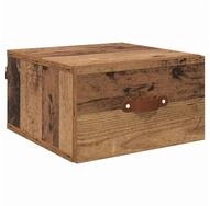 vidaXL F&auml;cherschrank Wandmontierter Nachtschrank Altholz 35 x 35 x 20 cm (1-St)