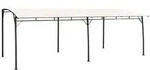 vidaXL Partyzelt Garten-Sonnenschutz 6x3x2,55 m Cremewei&szlig;