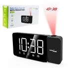 GreenBlue Radiowecker GB172 LED-Radiowecker mit Projektor FM-Radio, Alarm,