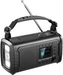 Sandberg Active Series Survivor - Tragbares DAB-Radio Bluetooth-Lautsprecher