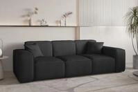 Fun M&ouml;bel 3-Sitzer Sofa Designersofa CELES PREMIUM in Stoff Scala, Auch als Set