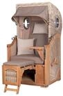 bene living Strandkorb Ammersee 1-Sitzer Teak - PE shell - Modell 534, BxTxH: