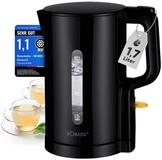 BOMANN Wasserkocher WK 6090 CB, Wasserkocher 1,7L, 2200W, Einhandbedienung
