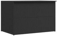 furnicato Gartenbox Schwarz 150 x 100 x 100 cm aus PE-Rattan,...