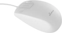 Mediarange Hygiene Maus optisch mit Kabel 2 Tasten 1000 dpi wei&szlig; MROS265 Maus