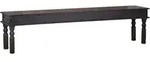 MiaM&ouml;bel Sitzbank Colombo, aus massivem Pinienholz Walnuss braun 160 cm x 45...