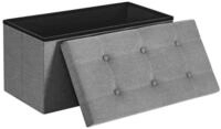 SONGMICS Sitzbank Sitztruhe, Sitzhocker, faltbar, f&uuml;r Schlafzimmer, Flur,