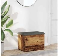 vidaXL Sitzbank 62 x 42 x 45 cm Sitzbank mit Stauraum Altholz-Optik 62x42x45 cm