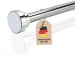 Intirilife Duschvorhangstange, &Oslash; 1.8 mm, geklemmt, Edelstahl, Teleskop...