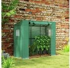 Outsunny Foliengew&auml;chshaus mit Rollt&uuml;r, 2 Fenster, BxTxH: 76 x 76 x 170 cm,...