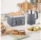 HOMCOM Fr&uuml;hst&uuml;cks-Set Wasserkocher Toaster Set 1,7L mit Edelstahl-Innenraum...