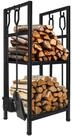 Adler Kaminholzregal AD 6815 Metall-Holzregal mit Werkzeugen, F&uuml;r den Innen-...