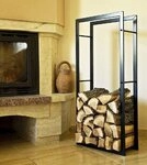 DanDiBo Kaminholzkorb Kaminholzregal Kaminholzst&auml;nder 100 cm Holzkorb