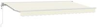 vidaXL Markise Markisenrahmen Creme 350 x 200 cm Polyester mit PU-Beschichtung...