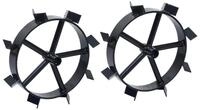 vidaXL Akku-Motorhacke Metallr&auml;der f&uuml;r 6,5 PS Benzin-Gartenfr&auml;se 2 Stk.
