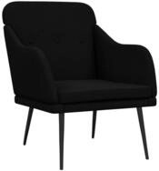 vidaXL Sessel, Loungesessel Schwarz 63x76x80 cm Stoff