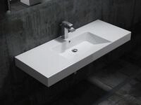 Bernstein Waschtisch BS6036 122cm Wei&szlig; gl&auml;nzend, Waschtisch 122cm Gussmarmor
