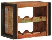 vidaXL Weinregal Weinregal Braun 60 x 45 x 33 cm Massives Altholz, 1-tlg.
