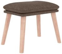 vidaXL Fu&szlig;hocker, Sitzhocker Taupe 45x29,5x35 cm Stoff