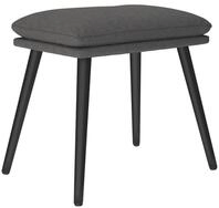 vidaXL Polsterhocker Fu&szlig;hocker Dunkelgrau 45x29,5x35 cm Stoff (1 St)