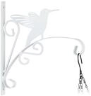 relaxdays Wandhaken Blumenampelhalterung mit Vogelmotiv