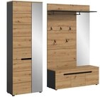 xonox.home Garderoben-Set Canu, in Basalt grau/ Artisan Nachbildung B/H/T:...