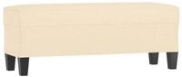 vidaXL Sitzbank Sitzbank Creme 100x35x41 cm Stoff