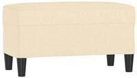 vidaXL Sitzbank Sitzbank Creme 70x35x41 cm Stoff
