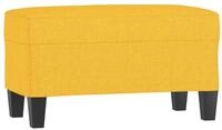 vidaXL Sitzbank Sitzbank Hellgelb 70x35x41 cm Stoff