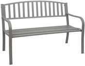 PROREGAL&reg; Gartenbank 87x128x58cm Bank Sitzbank 2-Sitzer pulverbeschichteter...