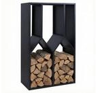 MCW Kaminholzregal MCW-P76, BxTxH:95x50x160 cm, Markantes Design, Viel Stauraum,