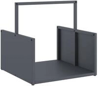 vidaXL Kaminholzregal Brennholzregal Anthrazit 40x40x40 cm Kaltgewalzter Stahl