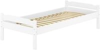 ERST-HOLZ Massivholzbett Einzelbett Bettrahmen 90 x 200 cm Kiefer Wei&szlig; Massiv,